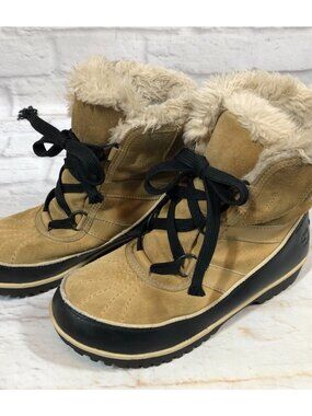 SOREL Tivoli II Suede Short Boot NL2089-373 Winter Boots Womens 5 (i4d)